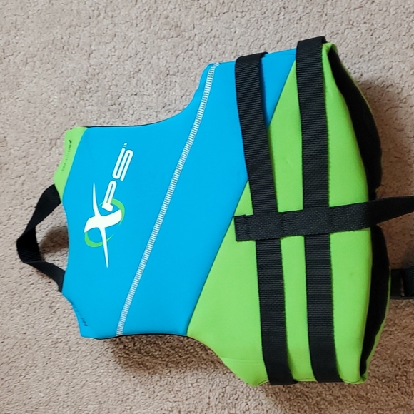 XPS  Blue and green type 3 child type 3 child safety swim vest - Picture 5 of 10